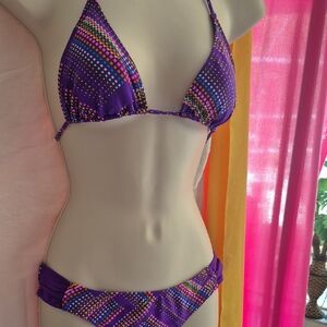 Aeropostale Purple Bikini Set